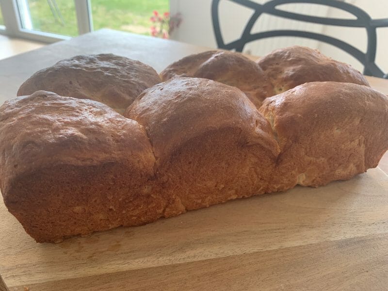 Cliquez pour zoomer ! Brioche sans beurre, sans oeufs Thermomix par Léonore