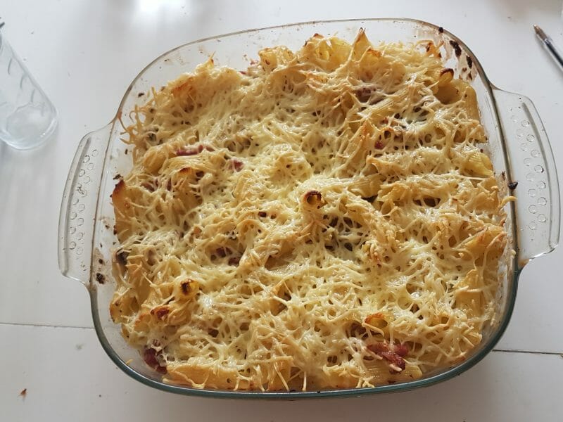 Cliquez pour zoomer ! Gratin de pennes aux champignons Thermomix par JPimousse