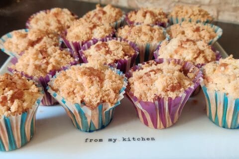 Cliquez pour zoomer ! Muffins aux pommes façon crumble Thermomix par taattoo