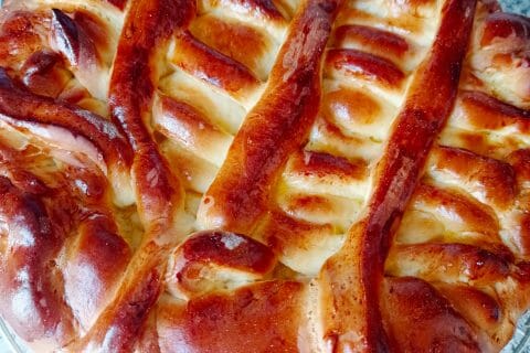 Cliquez pour zoomer ! Brioche aux pommes caramélisées Thermomix par ninipoots