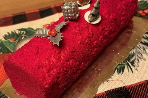 Cliquez pour zoomer ! Bûche citron et framboises Thermomix par cocogribouille