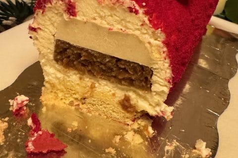 Cliquez pour zoomer ! Bûche citron et framboises Thermomix par cocogribouille