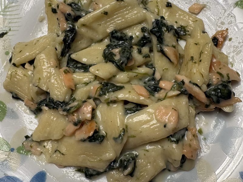 Cliquez pour zoomer ! One pot pasta – épinards et saumon fumé Thermomix par emeline59