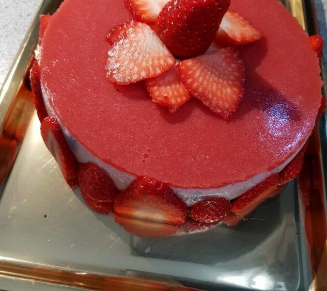 Cliquez pour zoomer ! Bavarois aux fraises Thermomix par Delphine66
