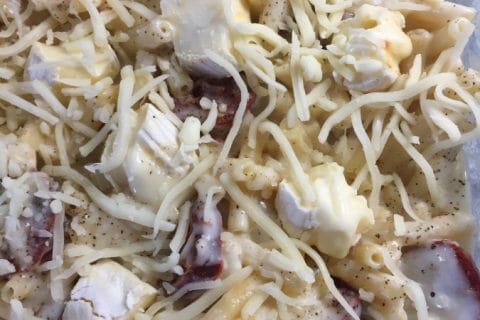 Cliquez pour zoomer ! Gratin de macaroni reblochon et chorizo Thermomix par Laetitia_11