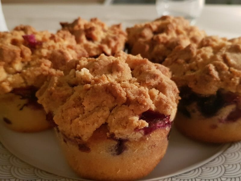 Cliquez pour zoomer ! Crumb cake framboises Thermomix par Rsln.B