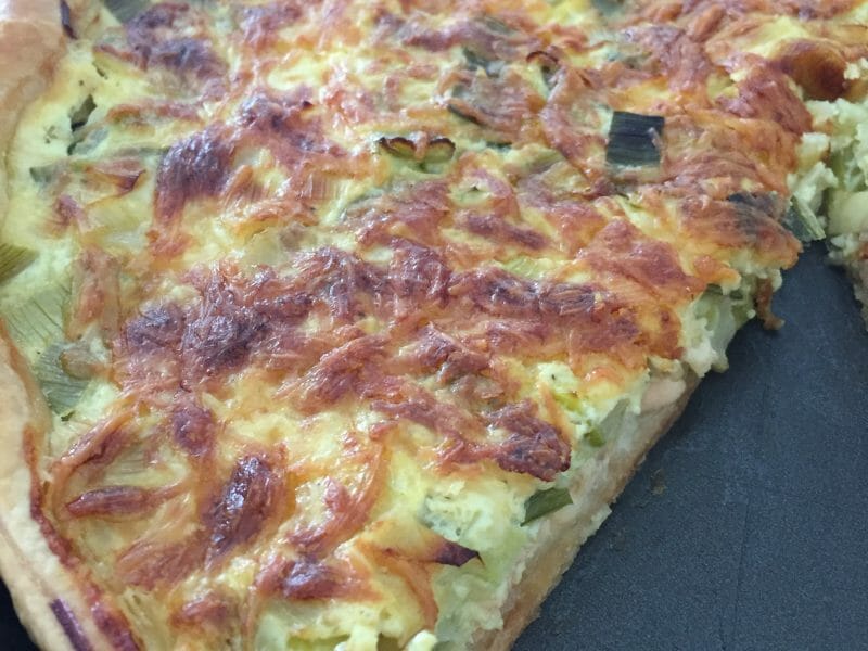 Cliquez pour zoomer ! Quiche Poireaux et Saumon Thermomix par Fannykimi
