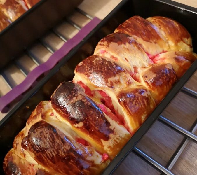 Cliquez pour zoomer ! Brioche aux pralines roses Thermomix par Laeti97254