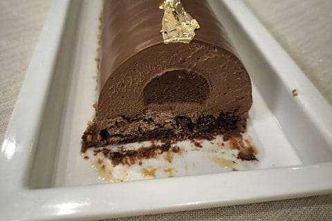 Cliquez pour zoomer ! Bûche mousse au chocolat Thermomix par Marjorie
