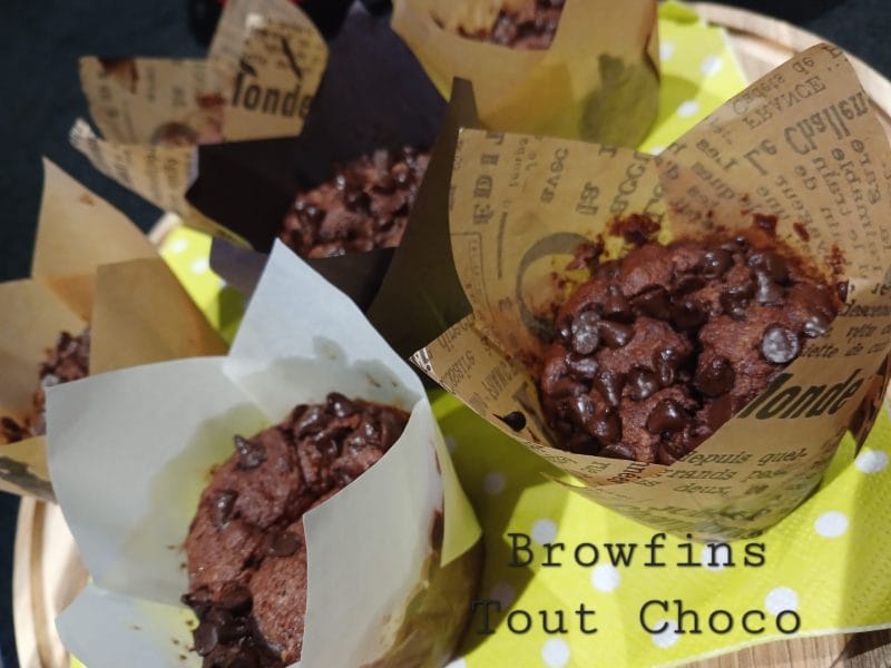Cliquez pour zoomer ! Browfins choco banane et pécan Thermomix par Melanie_7