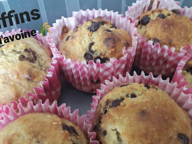 Cliquez pour zoomer ! Muffins au son d’avoine et aux pépites de chocolat Thermomix par Melanie_7