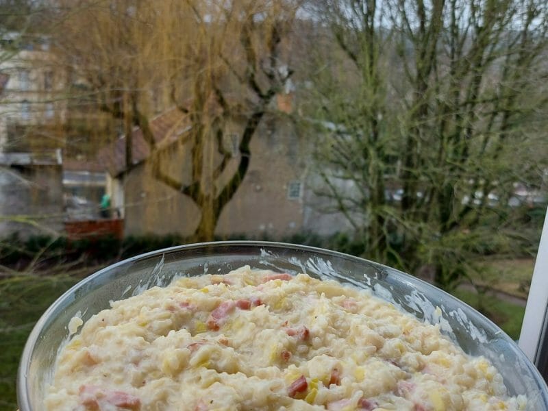 Cliquez pour zoomer ! Risotto poireaux et lardons Thermomix par ricore92
