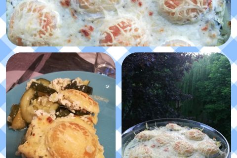 Cliquez pour zoomer ! Gratin de courgettes au chèvre au Thermomix