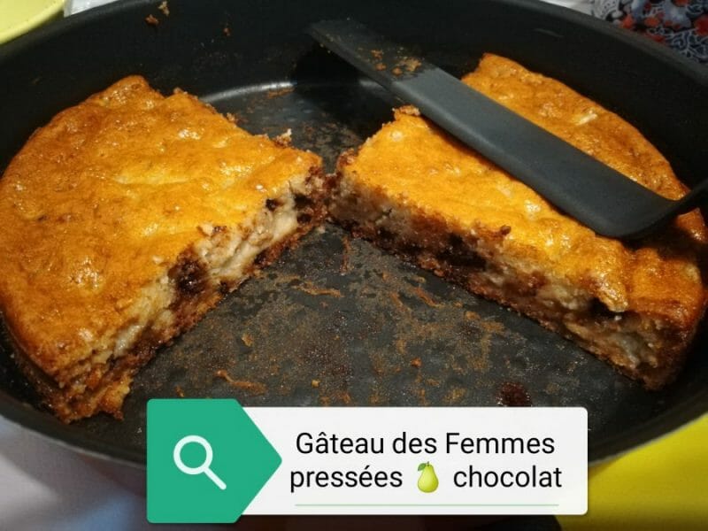 Gateau Des Femmes Pressees Poires Et Chocolat Au Thermomix Cookomix