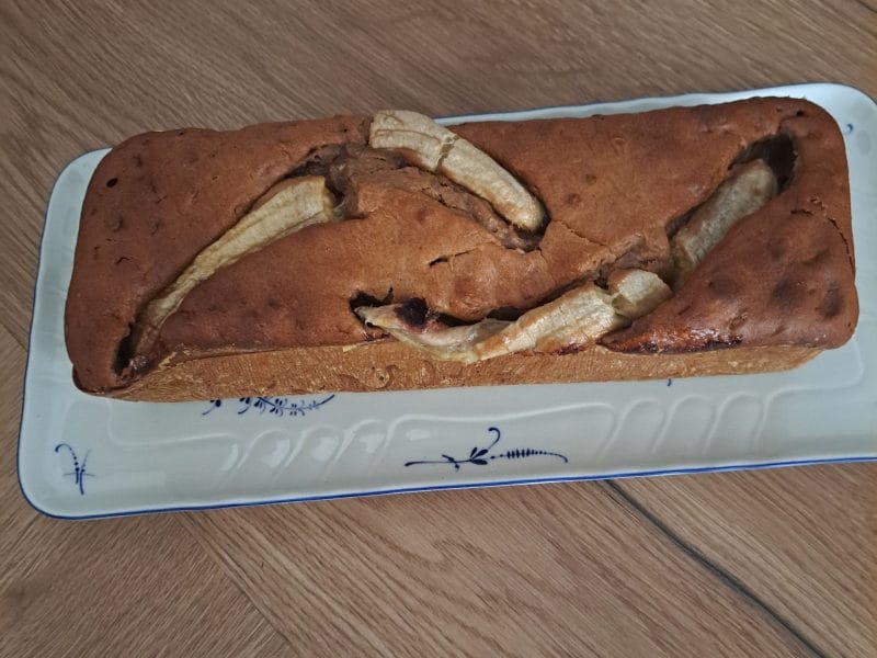 Cliquez pour zoomer ! Cake banane et pépites de chocolat Thermomix par Joce m