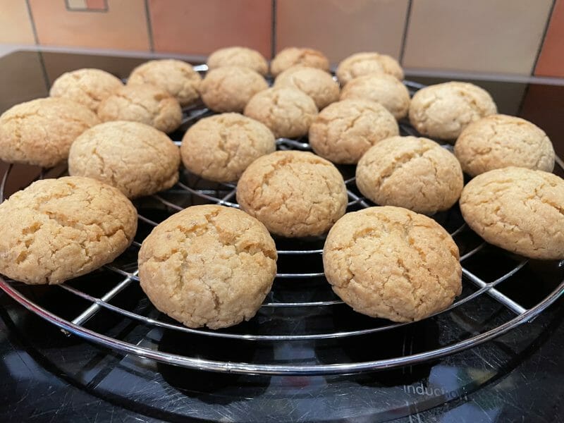 Cliquez pour zoomer ! Biscuits aux flocons d’avoine et amandes Thermomix par Lisou