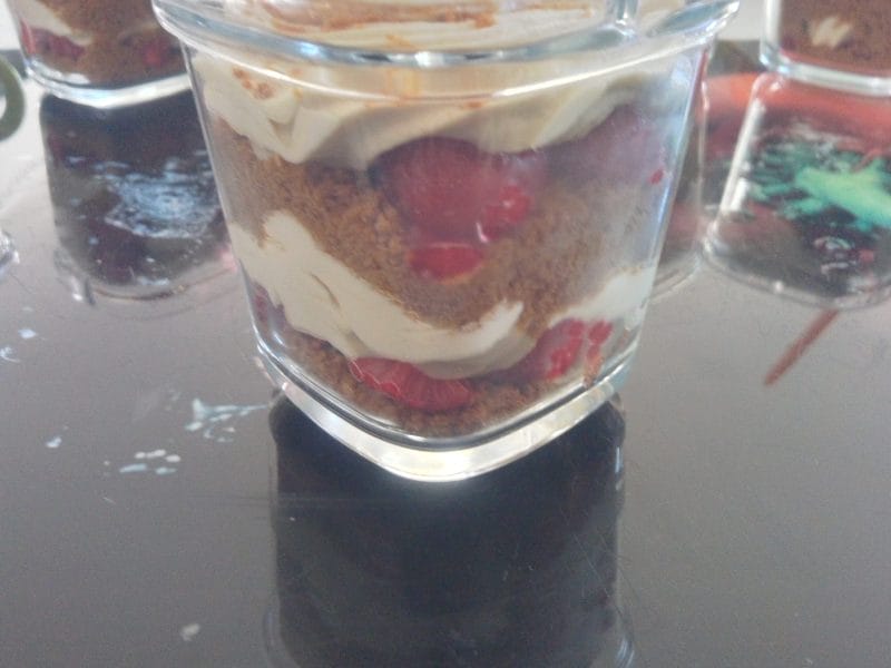 Cliquez pour zoomer ! Tiramisu aux framboises et spéculoos Thermomix par meljujuhugojulia