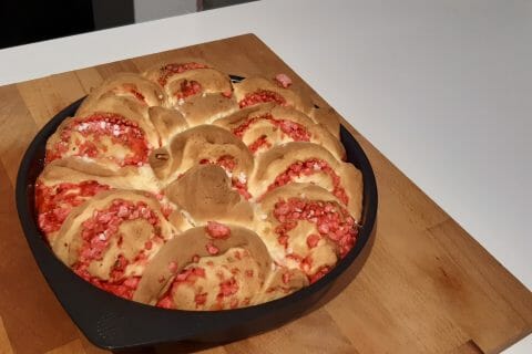 Cliquez pour zoomer ! Brioche aux pralines roses Thermomix par jomana