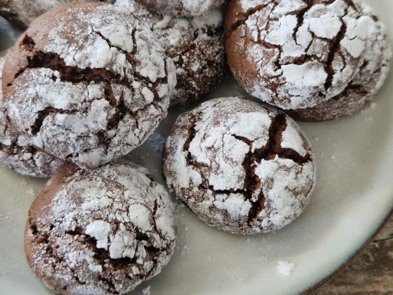 Cliquez pour zoomer ! Craquelés au chocolat Thermomix par Marilynx