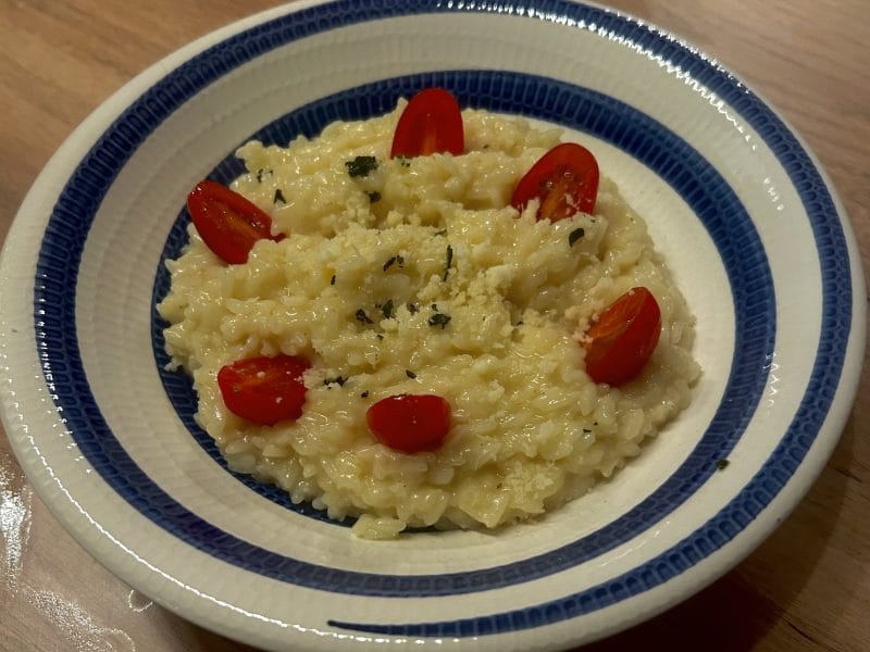 Cliquez pour zoomer ! Risotto tomates cerises basilic Thermomix par sandra_1804