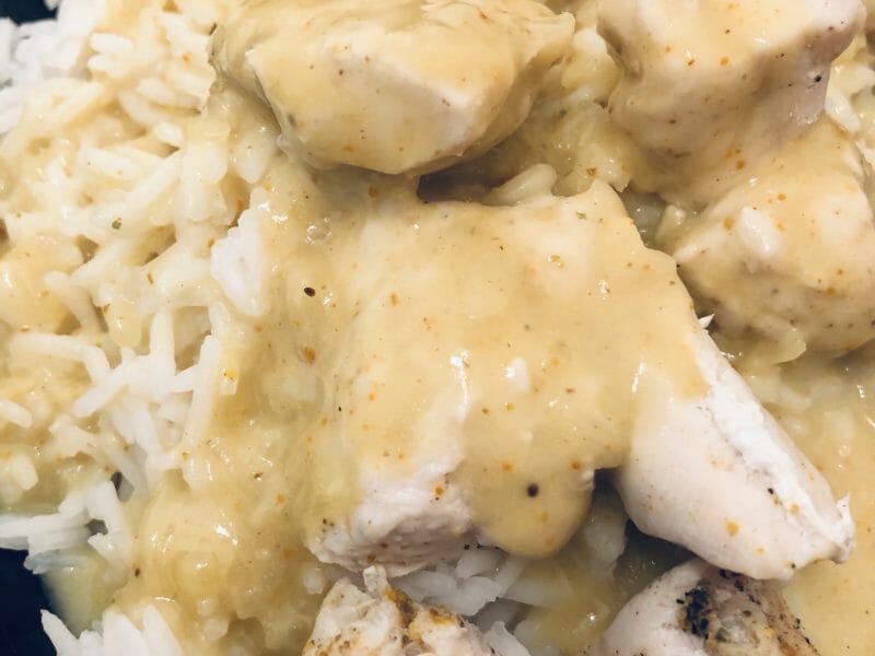 Cliquez pour zoomer ! Blancs de poulet sauce moutarde et curry Thermomix par Alexandra123