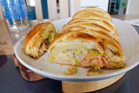 Cliquez pour zoomer ! Feuilleté saumon et poireaux Thermomix par colbsq68