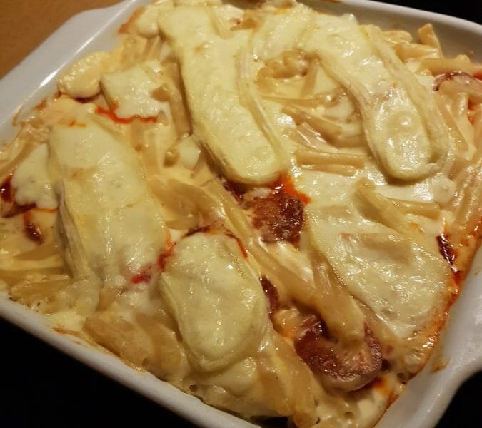 Cliquez pour zoomer ! Gratin de macaroni reblochon et chorizo Thermomix par Angelique_83