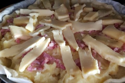 Cliquez pour zoomer ! Tarte aux pommes de terre et lardons Thermomix par Patseg
