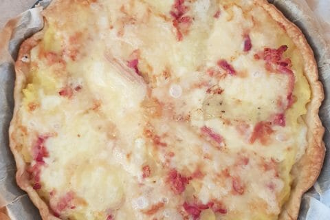 Cliquez pour zoomer ! Tarte aux pommes de terre et lardons Thermomix par Patseg