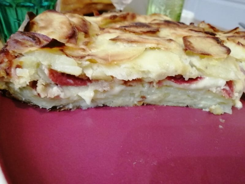 Cliquez pour zoomer ! Gâteau invisible raclette Thermomix par Sylvette