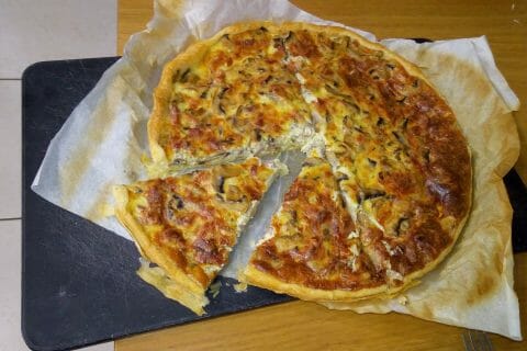 Cliquez pour zoomer ! Tarte champignons et lardons au Thermomix