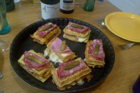 Cliquez pour zoomer ! Gaufres raclette au Thermomix