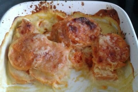 Cliquez pour zoomer ! Gratin de patates douces au Thermomix