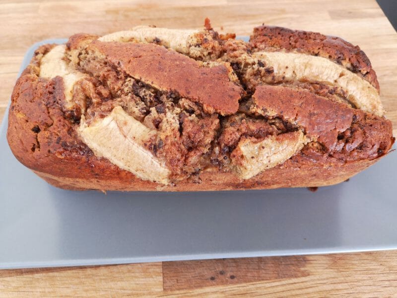 Cliquez pour zoomer ! Cake banane et pépites de chocolat Thermomix par Emylie06