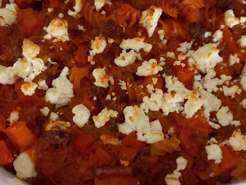 Cliquez pour zoomer ! Casserole de patates douces à la viande hachée et fêta Thermomix par raphle10