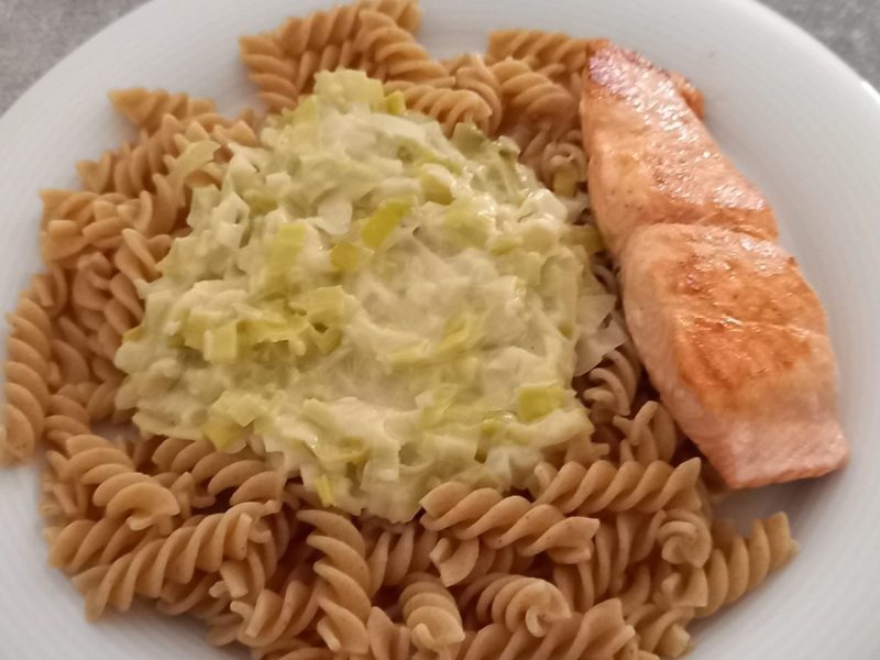 Cliquez pour zoomer ! Tagliatelles à la crème de poireaux Thermomix par raphle10
