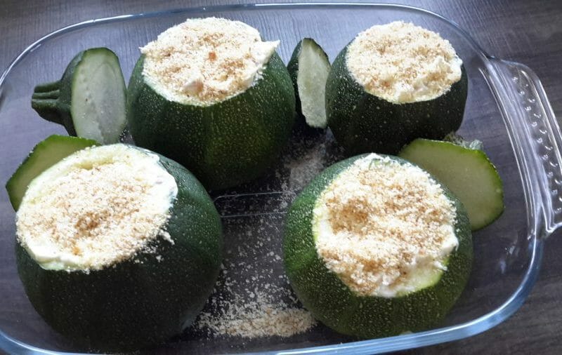 Cliquez pour zoomer ! Courgettes rondes farcies à la ricotta Thermomix par Debo67