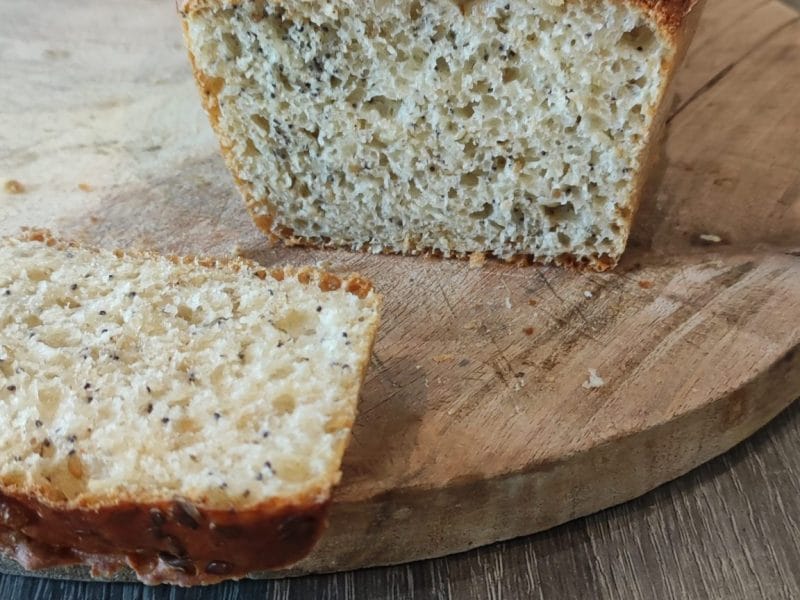 Cliquez pour zoomer ! Pain de mie aux blancs d’oeufs et aux graines de céréales Thermomix par Inesh