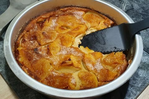 Cliquez pour zoomer ! Flognarde aux pommes (clafoutis aux pommes) au Thermomix