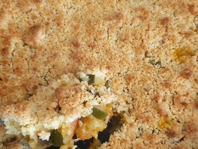 Cliquez pour zoomer ! Crumble aux légumes provençaux Thermomix par brebsfamily