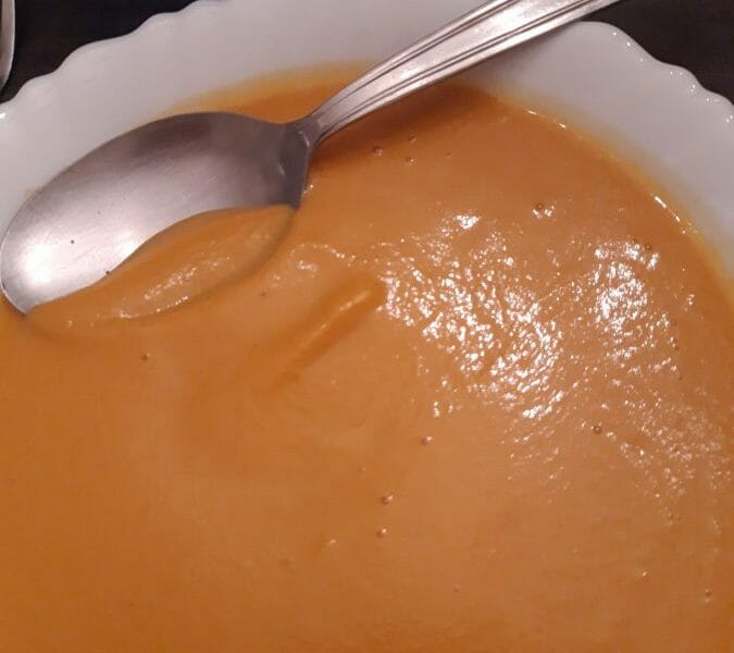 Cliquez pour zoomer ! Velouté de patate douce au lait de coco Thermomix par theo-58