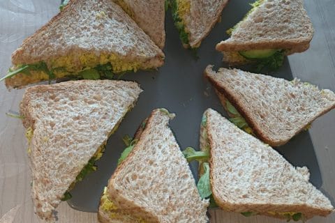 Cliquez pour zoomer ! Club sandwich poulet curry Thermomix par nesrine_52