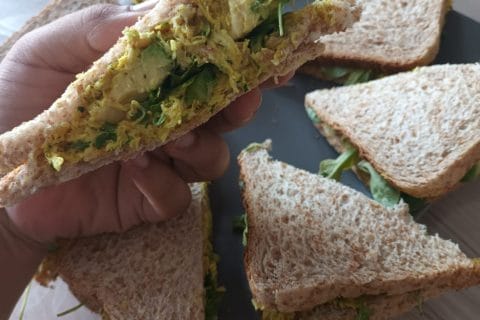 Cliquez pour zoomer ! Club sandwich poulet curry Thermomix par nesrine_52