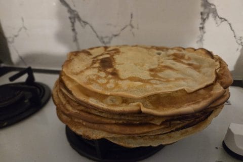 Cliquez pour zoomer ! Gâteau de crêpes à la vanille – Mille crepe cake Thermomix par chatpetitchatchaton