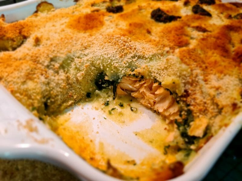 Cliquez pour zoomer ! Parmentier de saumon aux épinards Thermomix par Mumu007