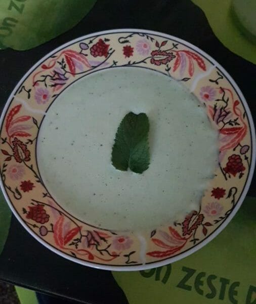 Cliquez pour zoomer ! Soupe froide concombre et menthe Thermomix par Vero27