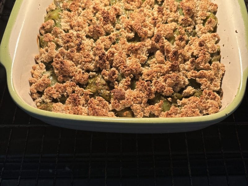 Cliquez pour zoomer ! Gratin de courgette à la ricotta et crumble Thermomix par Christine81150