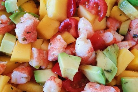 Cliquez pour zoomer ! Ceviche de crevettes, mangue, avocat Thermomix par Peggy1976