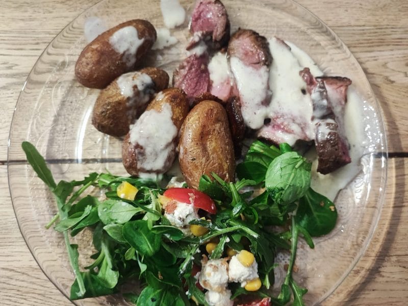 Cliquez pour zoomer ! Magret de canard sauce au poivre blanc Thermomix par smail