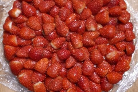 Cliquez pour zoomer ! Tarte aux fraises sans cuisson Thermomix par Jennydoudou